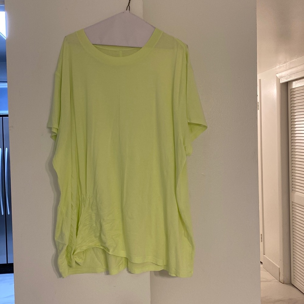 Lululemon neon yellow tshirt